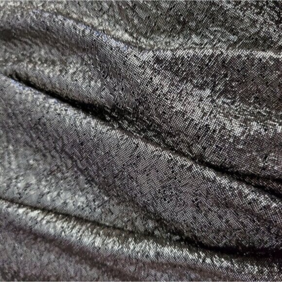 EVENING- One Clothing- Warm Silver-Metallic Skater Pleated Party Dress- Small - Picture 16 of 16